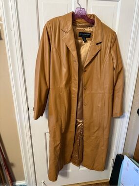 Centigrade Women's Leather Coat Camel medium New.